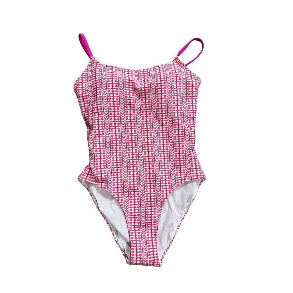 lemlem Lola Classic One Piece Swim Suit NEW Sz S pink pattern